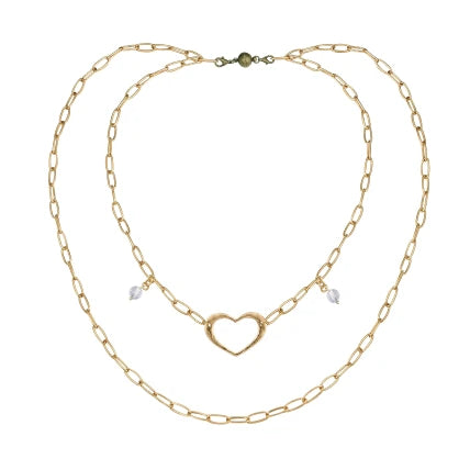 Feel the Love Petite Silver Necklace