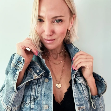 Feel the Love Gold & Silver Fob Necklace