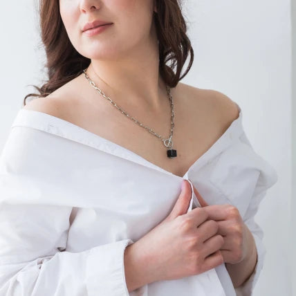 Feel the Love Petite Silver Necklace