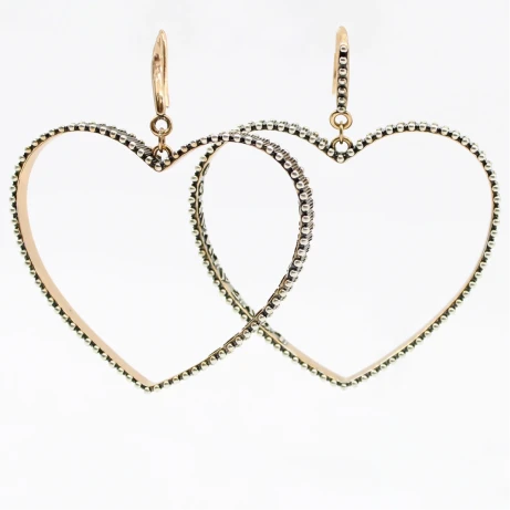 Feel the Love Petite Silver Hearts Earrings