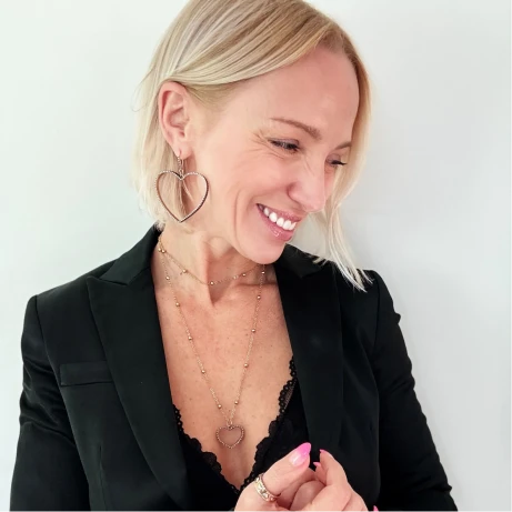 Feel the Love Petite Silver Hearts Earrings