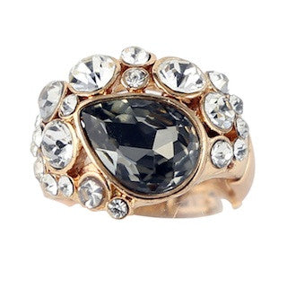 10063 Ring | Smoke Droplet Stretch Adjustable