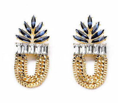 10446-1 Earrings | Golden Sapphire