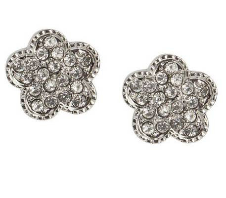 10553-1 Earrings Clip-On | Floral Romance
