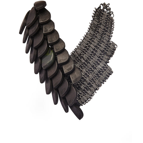 10567 Necklace | Tribal Camouflage Asymmetrical