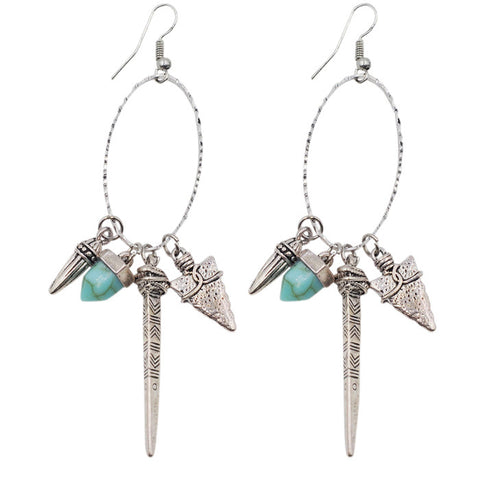 10893-1 Earrings | Tribal Arrow Head