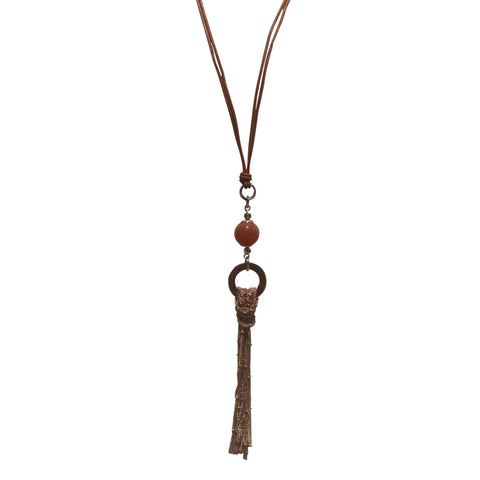 10897-1 Necklace Rose Gold Chain Tassel