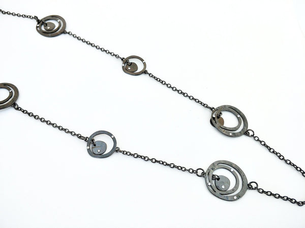 10953-5 Necklace Gunmetal