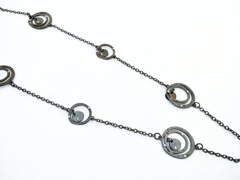10953-5 Necklace Gunmetal