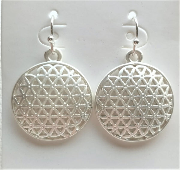 10954-7 Earrings Matte Silver