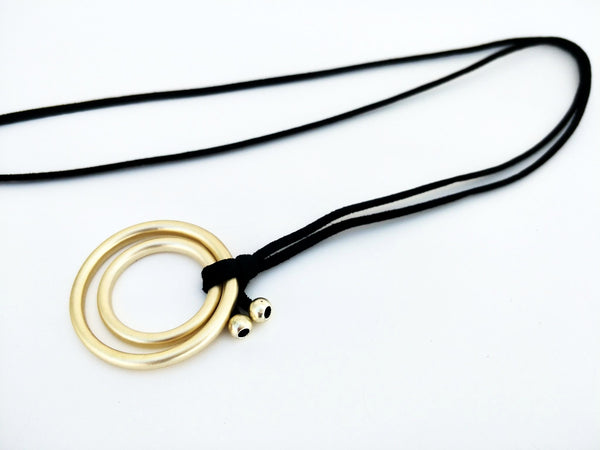 10973-34 Necklace Matte Gold