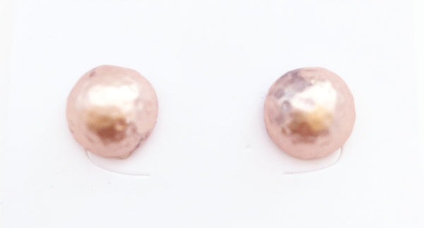 10974-56 Earrings Rose Gold Matte Studs