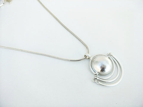 10985-12 Necklace Silver Tribal