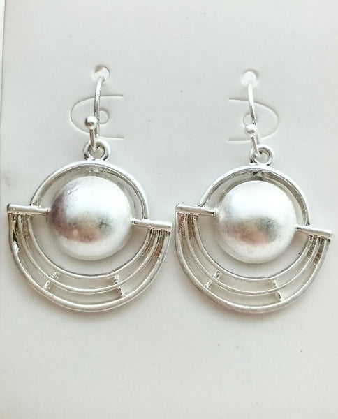 10985-1 Earrings Silver Tribal