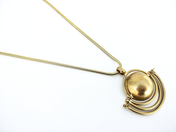 10986-34 Necklace Gold Tribal