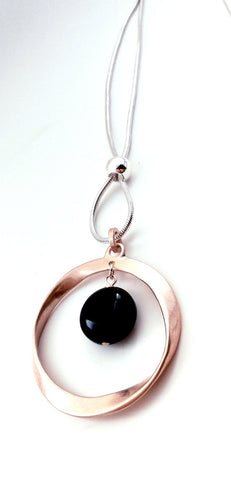 10989-2 Necklace Rose Gold/Silver