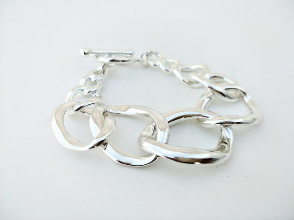 11002-12 Bracelet Silver Curb Link