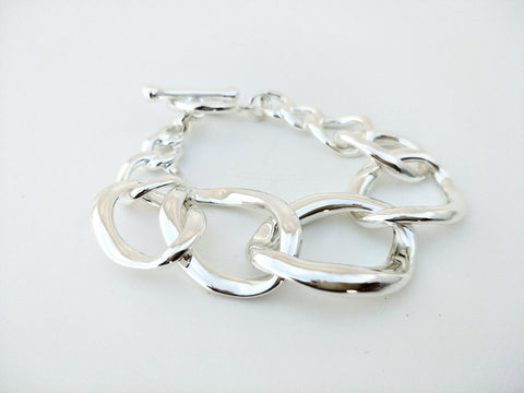 11002-12 Bracelet Silver Curb Link