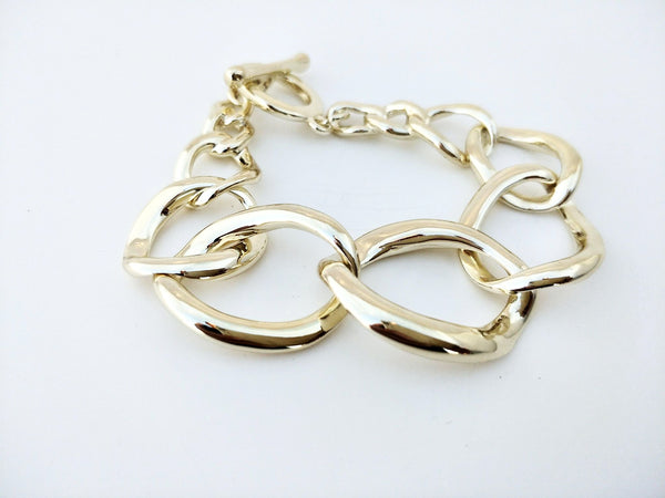 11003-34 Bracelet Gold Curb Link