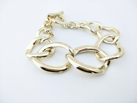 11003-34 Bracelet Gold Curb Link