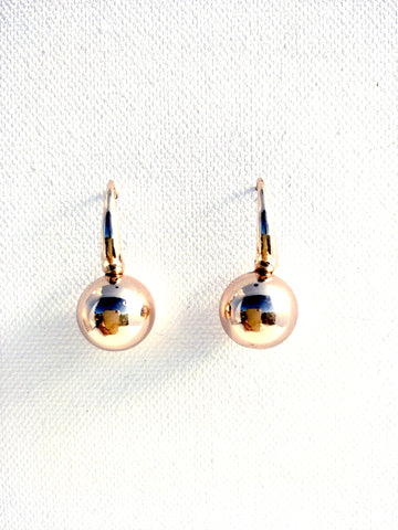 11039-0 Earrings Shiny Rose Ball