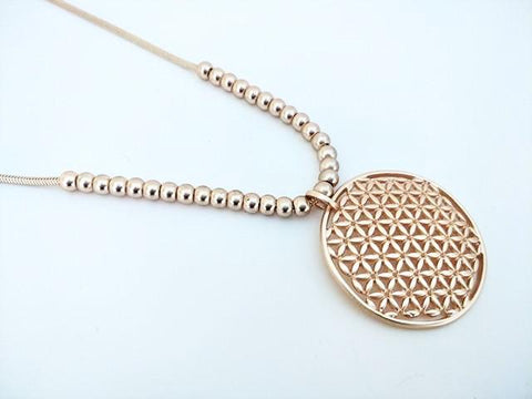 10954-56 Necklace Matte Rose Gold