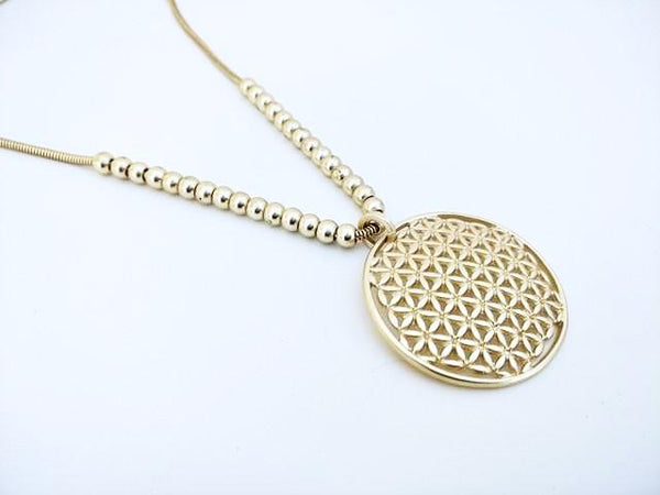 10954-34 Necklace Matte Gold