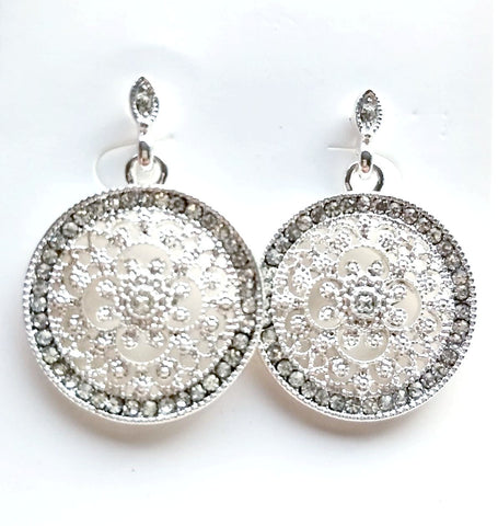 9005 Earrings Silver Empress