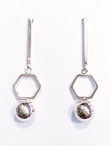 9014-1 Earrings Silver Elegance