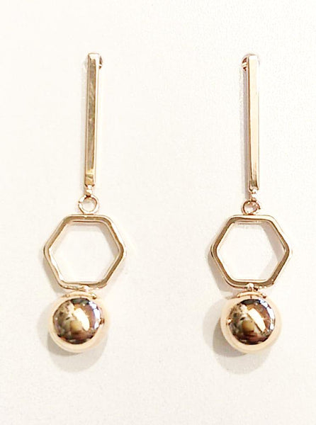 9014-2 Earrings Gold Elegance