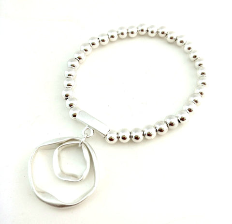 9021-1 Bracelet Silver Stretch