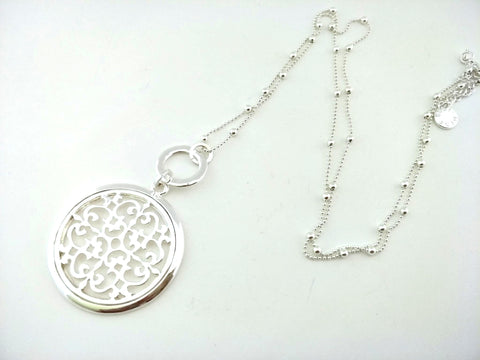9031-4 Necklace Silver Filigree
