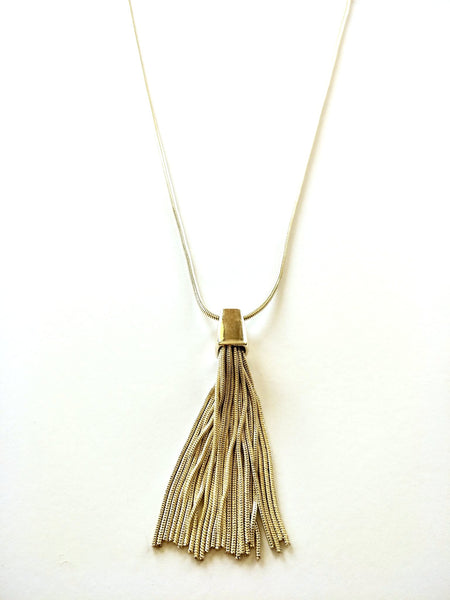 9056-8 Necklace Gold Tassel