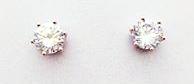 9077-6 Earrings Rose Gold Cubic Zirconia Studs