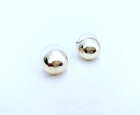 10963-34 Earrings Gold Shiny Stud