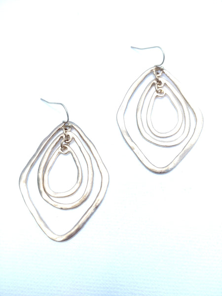 11029 Earrings Gold Matte