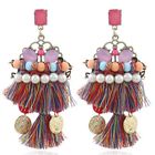 9000-4 Earrings Boho Tassel Princess