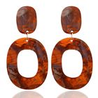 9002-3 Earrings Resin Tortoise Shell