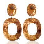9002-2 Earrings Resin Natural