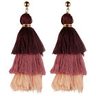 9001-2 Earrings Tassel Tree Cotton Naturals